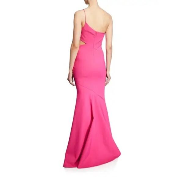 Likely Pink Sleeveless Prom Josephine One-Shoulder Formal Maxi Gown Size 0 - Picture 2 of 13
